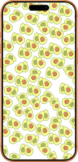 Силиконовый чехол Весёлые авокадо для Apple iPhone 17 PRO MAX - 4799u-4029 изображение 