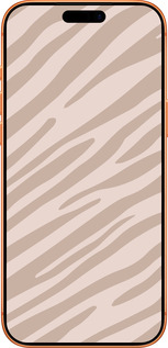 Силиконовый чехол Зебра беж для Apple iPhone 17 PRO MAX - 4875u-4029 изображение 