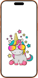 Силиконовый чехол Единорог в очках для Apple iPhone 17 PRO MAX - 4879u-4029 изображение 