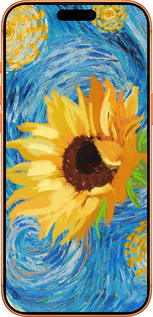 Силіконовий чехол Квіти жовто-блакитні  для Apple iPhone 17 PRO MAX - 5308u-4029 изображение 