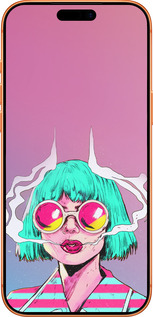 Силиконовый чехол Поп арт девушка для Apple iPhone 17 PRO MAX - 5378u-4029 изображение 