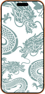 Силиконовый чехол Дракон для Apple iPhone 17 PRO MAX - 5476u-4029 изображение 