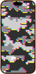 Силиконовый чехол Пиксельный камуфляж для Apple iPhone 17 PRO MAX - 5481u-4029 изображение 