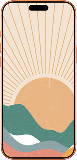 Силиконовый чехол Горы и солнце v2 для Apple iPhone 17 PRO MAX - 5488u-4029 изображение 