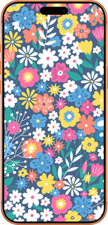 Силиконовый чехол Цветочный фон v4 для Apple iPhone 17 PRO MAX - 5494u-4029 изображение 