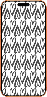 Силиконовый чехол Сердца v2 для Apple iPhone 17 PRO MAX - 5497u-4029 изображение 