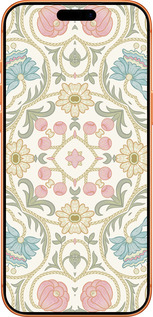 Силиконовый чехол Цветочный орнамент v2 для Apple iPhone 17 PRO MAX - 5513u-4029 изображение 