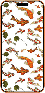 Силиконовый чехол Рыбы Кои для Apple iPhone 17 PRO MAX - 5535u-4029 изображение 