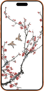 Силиконовый чехол Сакура v2 для Apple iPhone 17 PRO MAX - 5538u-4029 изображение 