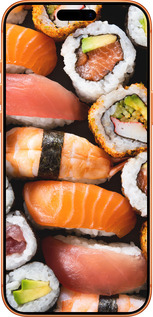 Силиконовый чехол Суши v3 для Apple iPhone 17 PRO MAX - 5540u-4029 изображение 