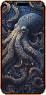 Силиконовый чехол Осьминог для Apple iPhone 17 PRO MAX - 5551u-4029 изображение 