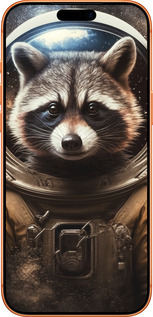 Силиконовый чехол Raccoon austronaut для Apple iPhone 17 PRO MAX - 5581u-4029 изображение 