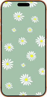 Силиконовый чехол Ромашки v4 для Apple iPhone 17 PRO MAX - 5603u-4029 изображение 