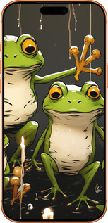 Силиконовый чехол Жабки 2 для Apple iPhone 17 PRO MAX - 5657u-4029 изображение 