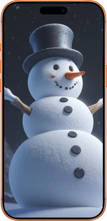 Силиконовый чехол Снеговик для Apple iPhone 17 PRO MAX - 5826u-4029 изображение 