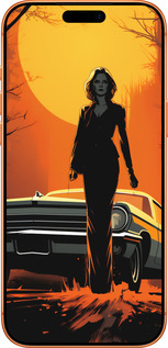 Силиконовый чехол Чехол для телефона Девушка возле автомобиля для Apple iPhone 17 PRO MAX - 5946u-4029 изображение 