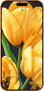 Силиконовый чехол Желтые тюльпаны для Apple iPhone 17 PRO MAX - 5991u-4029 изображение 