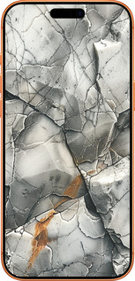 Силиконовый чехол Серый мрамор для Apple iPhone 17 PRO MAX - 6041u-4029 изображение 