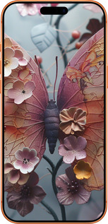 Силиконовый чехол Fairy Butterfly для Apple iPhone 17 PRO MAX - 6048u-4029 изображение 