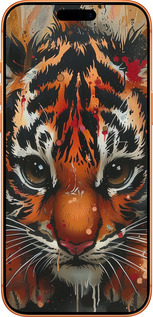 Силиконовый чехол Mini tiger для Apple iPhone 17 PRO MAX - 6052u-4029 изображение 