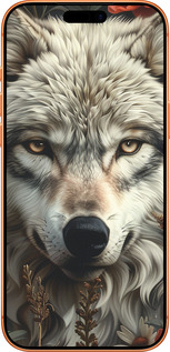 Силиконовый чехол Волчий взгляд для Apple iPhone 17 PRO MAX - 6066u-4029 изображение 