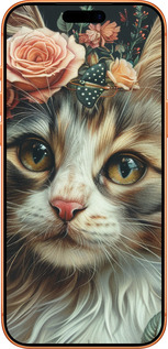Силиконовый чехол Cats and flowers для Apple iPhone 17 PRO MAX - 6069u-4029 изображение 