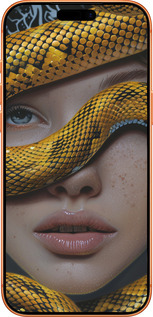 Силиконовый чехол Объятия змеи для Apple iPhone 17 PRO MAX - 6081u-4029 изображение 