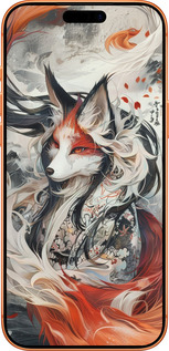 Силиконовый чехол Дух кицунэ' для Apple iPhone 17 PRO MAX - 6107u-4029 изображение 