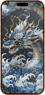 Силиконовый чехол Водяной дракон для Apple iPhone 17 PRO MAX - 6113u-4029 изображение 