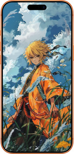 Силиконовый чехол Zenitsu Agatsuma для Apple iPhone 17 PRO MAX - 6117u-4029 изображение 