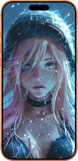 Силиконовый чехол Аниме-дива под дождем для Apple iPhone 17 PRO MAX - 6120u-4029 изображение 