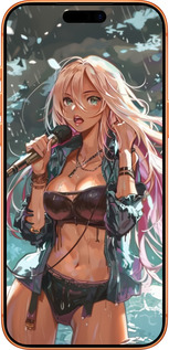 Силиконовый чехол Аниме-звезда под водопадом для Apple iPhone 17 PRO MAX - 6121u-4029 изображение 