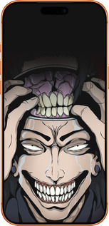 Силиконовый чехол Магическая Битва Kenjaku для Apple iPhone 17 PRO MAX - 6151u-4029 изображение 