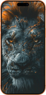 Силиконовый чехол Пламенный лев для Apple iPhone 17 PRO MAX - 6153u-4029 изображение 