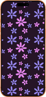 Силиконовый чехол с  цветами для Apple iPhone 17 PRO MAX - 6258u-4029 изображение 