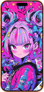 Силиконовый чехол Аниме милаха для Apple iPhone 17 PRO MAX - 6314u-4029 изображение 