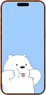 Силиконовый чехол Милый мишка для Apple iPhone 17 PRO MAX - 6357u-4029 изображение 