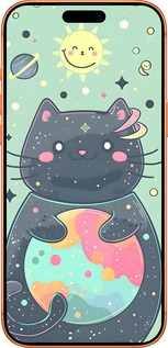 Силиконовый чехол Милый котик для Apple iPhone 17 PRO MAX - 6364u-4029 изображение 