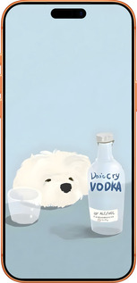 Силиконовый чехол Пес водка для Apple iPhone 17 PRO MAX - 6368u-4029 изображение 