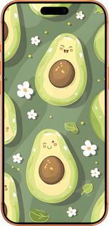 Силиконовый чехол Авокадо для Apple iPhone 17 PRO MAX - 6380u-4029 изображение 