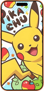 Силиконовый чехол Пикачу 2 для Apple iPhone 17 PRO MAX - 6391u-4029 изображение 