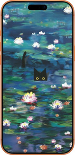 Силиконовый чехол Чехол с изображением водяных лилий Моне и кошек для Apple iPhone 17 PRO MAX - 6399u-4029 изображение 