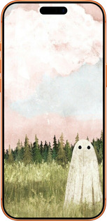 Силиконовый чехол Привидение для Apple iPhone 17 PRO MAX - 6401u-4029 изображение 