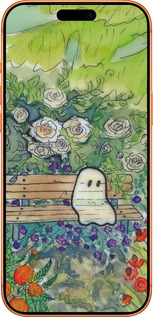 Силиконовый чехол Грустное привидение для Apple iPhone 17 PRO MAX - 6403u-4029 изображение 