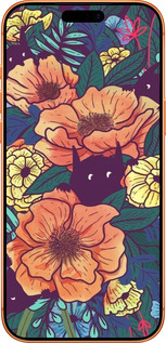 Силиконовый чехол С изображением полевых цветов для Apple iPhone 17 PRO MAX - 6419u-4029 изображение 