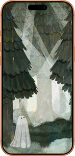 Силиконовый чехол С изображением соснового леса и привидения для Apple iPhone 17 PRO MAX - 6420u-4029 изображение 