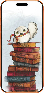 Силиконовый чехол Сова и книги для Apple iPhone 17 PRO MAX - 6436u-4029 изображение 