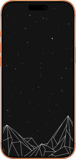 Силиконовый чехол Черно белые абстрактные горы для Apple iPhone 17 PRO MAX - 6437u-4029 изображение 