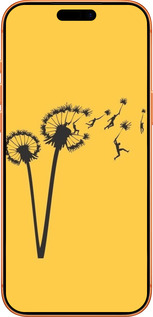 Силиконовый чехол Минимализм одуванчики для Apple iPhone 17 PRO MAX - 6449u-4029 изображение 