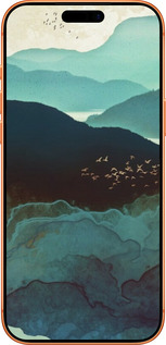 Силиконовый чехол С изображением гор Индиго для Apple iPhone 17 PRO MAX - 6484u-4029 изображение 